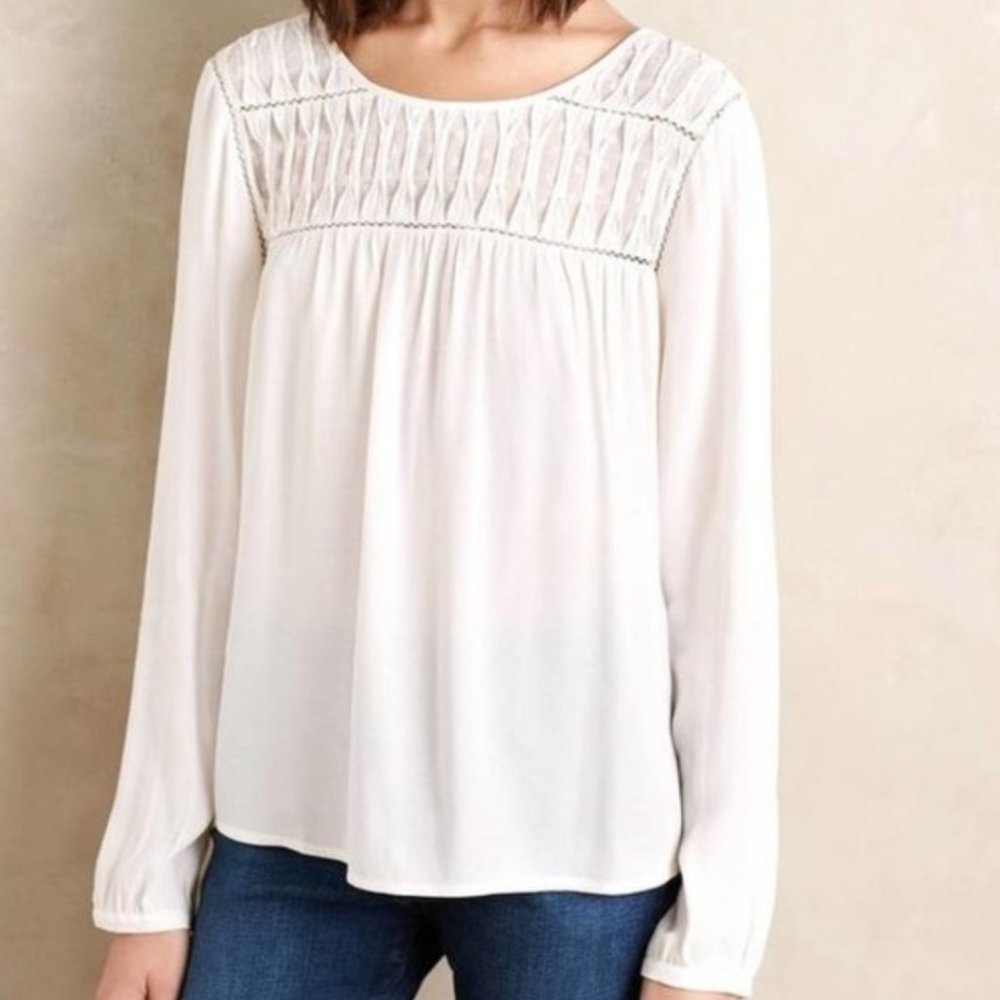 ANTHRO Vivie Meadow Rue Blouse Boho Small